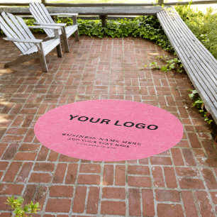 Customizable Modern Business Logo Rug Branding