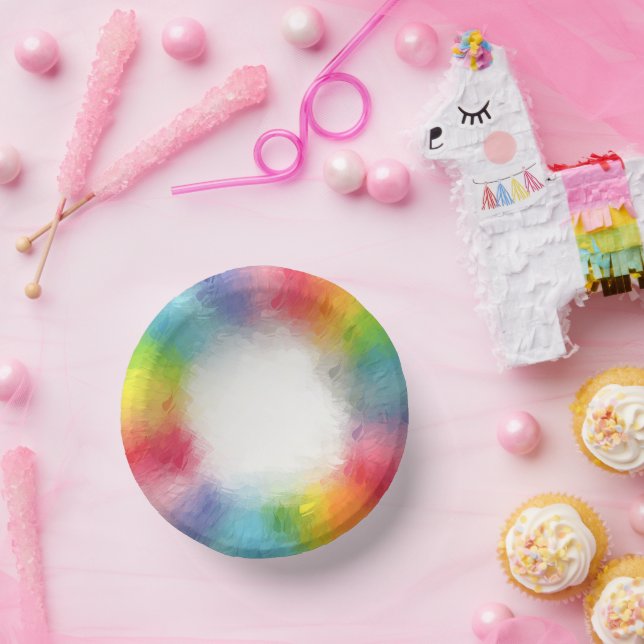 Customizable Modern Colorful Trendy Template Paper Bowls (Party)