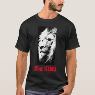 Customizable Modern Elegant Black Pop Art Lion T-Shirt