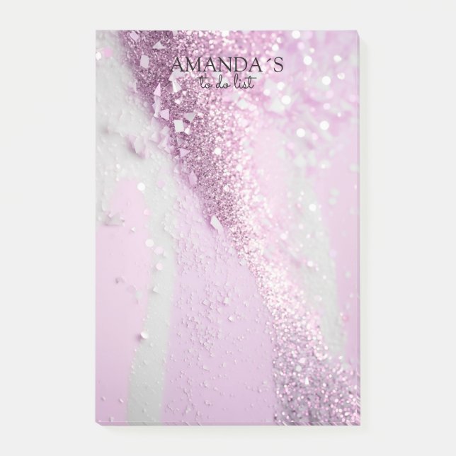 Customizable Modern Glitter Notes (Front)