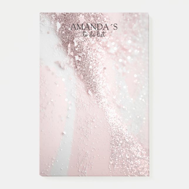Customizable Modern Glitter Notes (Front)