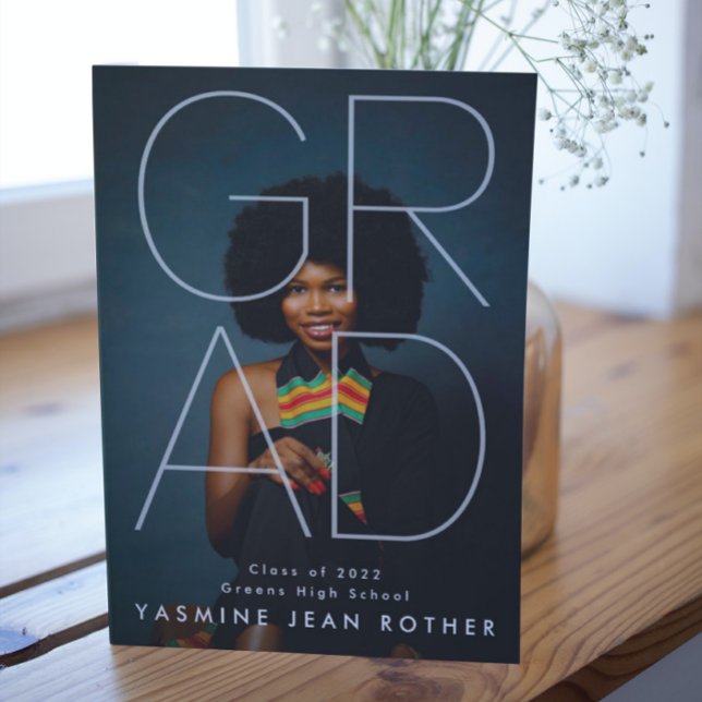 Customizable Modern GRAD | Contemporary 2023 Photo Announcement (Creator Uploaded)