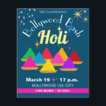 Customizable Modern Hindu Holi Festival Colors  Flyer<br><div class="desc">Customizable Holi colors festival modern colorful invitation card. Celebrate the Holi Hindu festival of colors with this colorful bright and happy design. Modern, trendy abstract holi festival aesthetic illustration gift wrap and party tableware. Please, see the collection for other products. Hindu happy Holi festival modern pattern design. Sprinkle yourself in...</div>