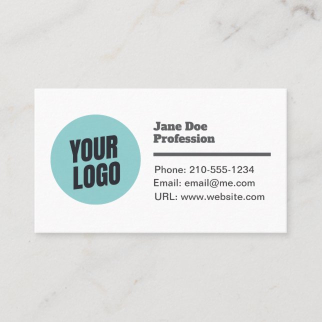 Customizable Modern Minimalistic Business Card (Front)