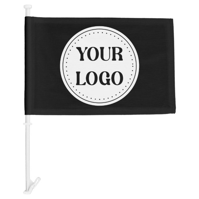 Customizable, modern, sleek & timeless car flag (Front)