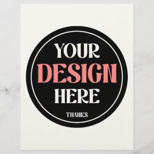 Customizable, modern, sleek & timeless letterhead