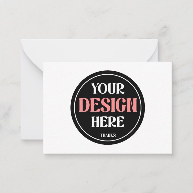 Customizable, modern, sleek & timeless note card (Front)