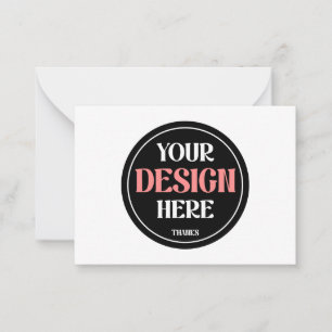 Customizable, modern, sleek & timeless note card