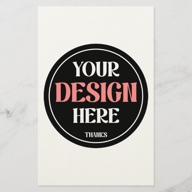 Customizable, modern, sleek & timeless stationery (Front)