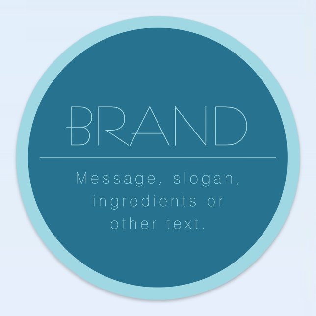 Customizable Modern Text | Ocean & Robin Egg Blue Labels (Creator Uploaded)