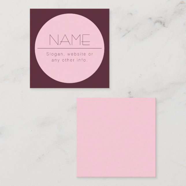 Customizable Modern Text w/Border Note Card (Front/Back)