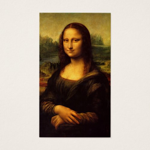 Mona Lisa Profile Card Business Card Templates