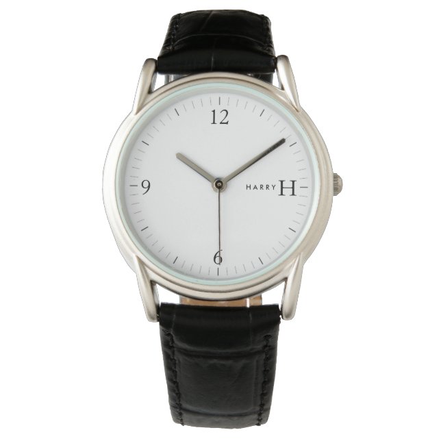 Customizable Monogram and Name Watch (Front)