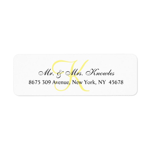 Customizable Monogram ✨ Chic & Unique Personal Label (Front)