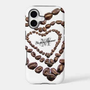 Customizable Monogram Coffeeholic phone case! iPhone 17 Case