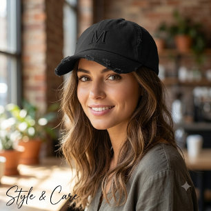 Customizable Monogram Embroidered Baseball Cap