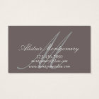 Customizable Monogram Lawyer Business Cards