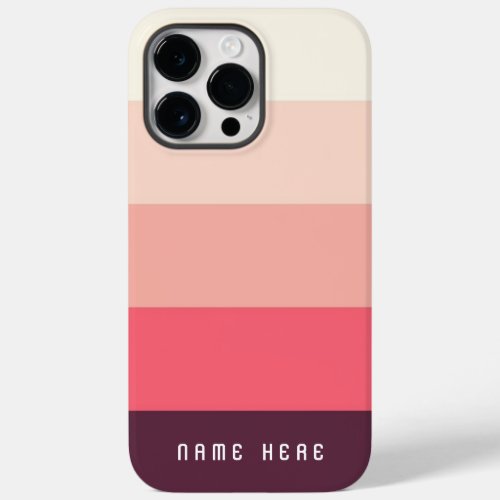 Customizable Monogram Name with ColorBlocks Design Case_Mate iPhone 14 Pro Max Case
