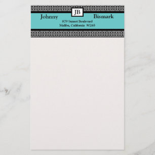 Customizable Monogram Stationary Stationery