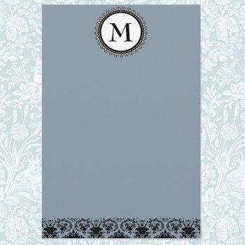 Customizable Monogram Stationary Stationery by Cardgallery at Zazzle