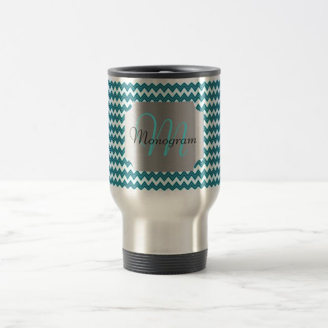 Customizable Monogram Travel Mug (Center)