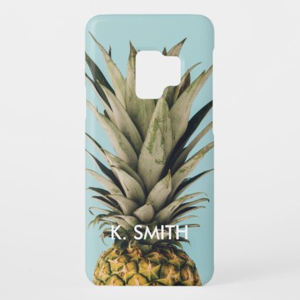 Customizable. Monogram. Tropical. Pineapple. Case-Mate Samsung Galaxy S9 Case