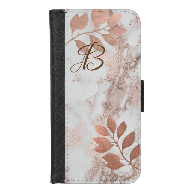 Customizable Monogram Wallet Case for iPhones (Front)