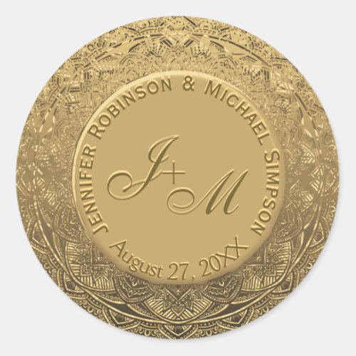 Customizable Monogram Wedding Seal