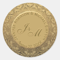 Customizable Monogram Wedding Seal