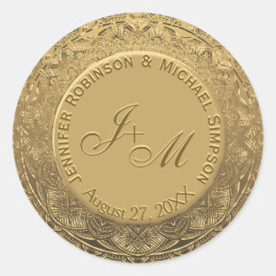 Customizable Monogram Wedding Seal
