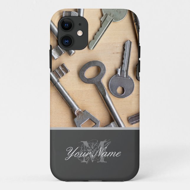 Customizable Monogram with different keys! Case-Mate iPhone Case (Back)