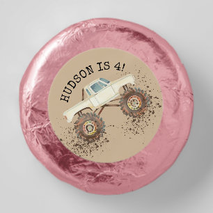 Customizable Monster Truck Boy Birthday Modern Dipped Oreo Cookie Favors