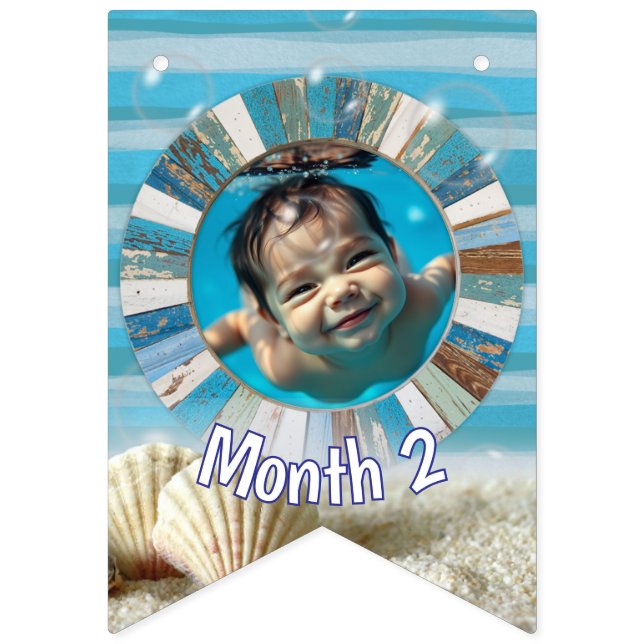 Customizable Month By Month Bunting Flags (Fourth Flag)