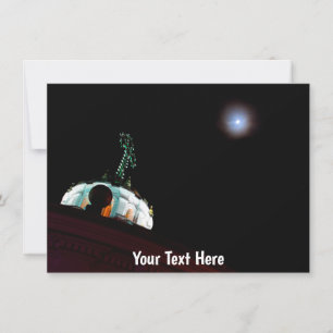 Customizable moon & cross, Quito, Ecuador card