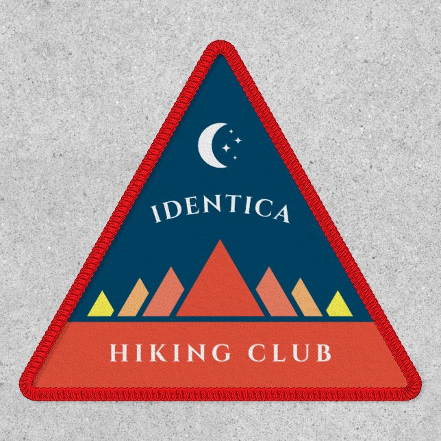 customizable moon mountains triangle patch (Front)