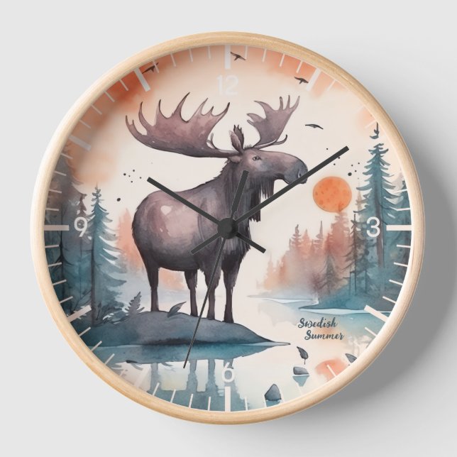 Customizable Moose Clock (Front)