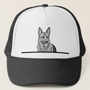 Customizable Mosaic German Shepherd Cap
