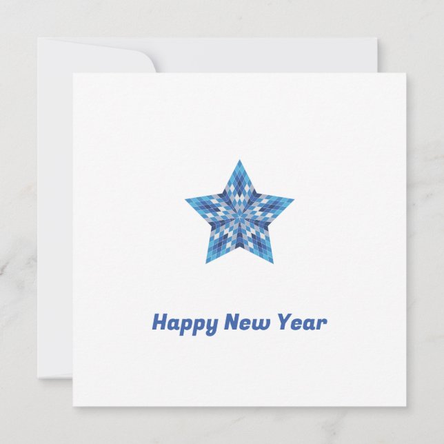 Customizable Mosaic Starburst Card (Back)