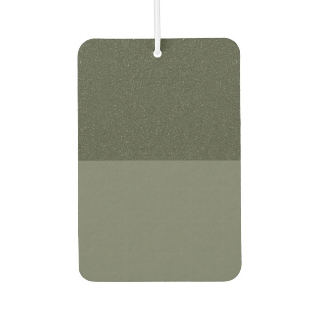 Customizable Moss Green Air Freshener (Front)