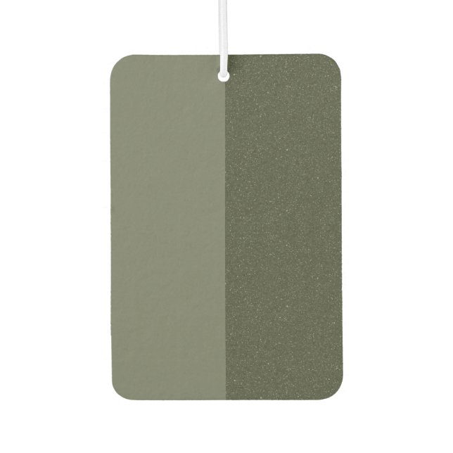 Customizable Moss Green Air Freshener Duo (Front)