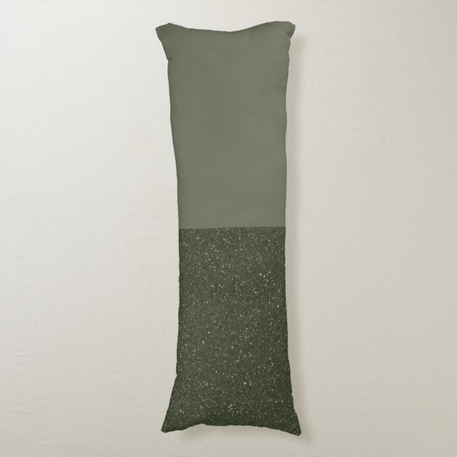 Customizable Moss Green Body Pillow (Front Vertical)