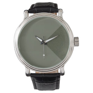 Customizable Moss Green Diagonal Watch