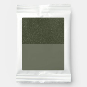 Customizable Moss Green Drink Mix Packet