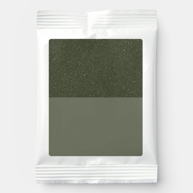 Customizable Moss Green Drink Mix Packet (Front)