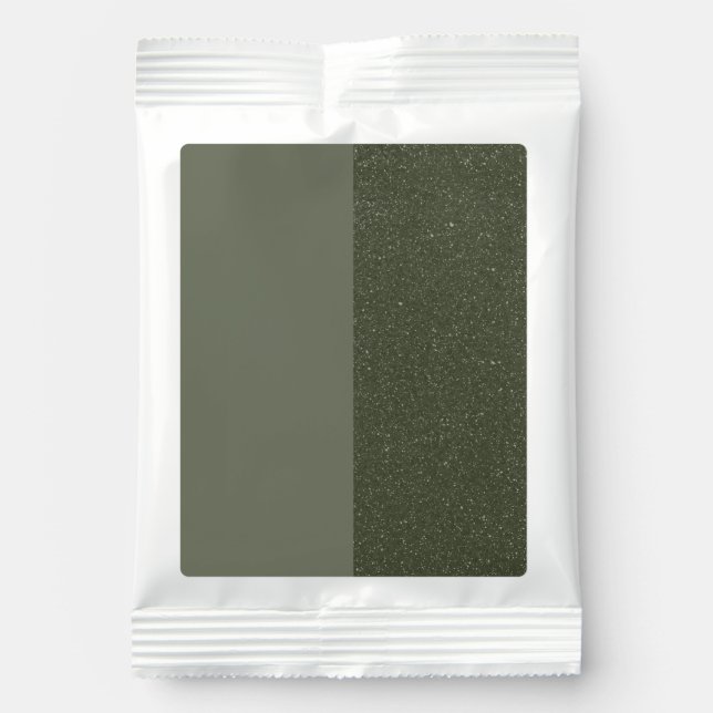 Customizable Moss Green Drink Mix Pouch (Front)