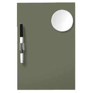 Customizable Moss Green Dry Erase Board
