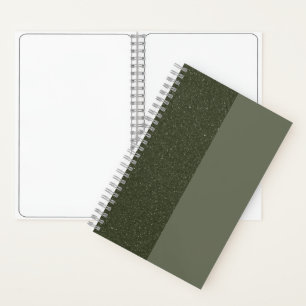 Customizable Moss Green Duo Sketchbook Notebook