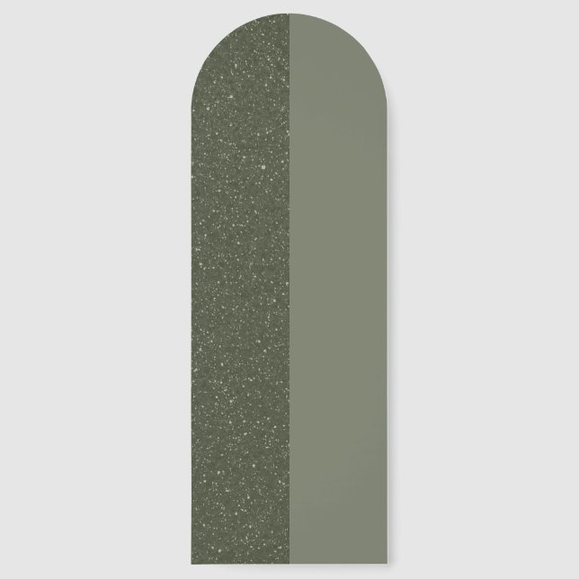 Customizable Moss Green Duo-Tone Bookmark (Front)