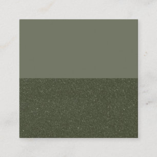 Customizable Moss Green Flat Loyalty Card