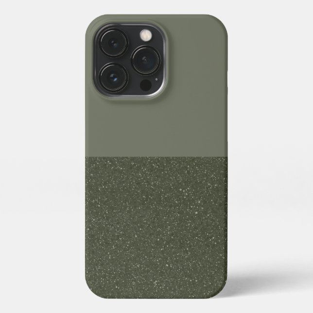 Customizable Moss Green iPhone Case (Back)